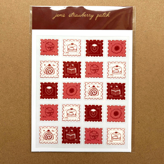 strawberry & desserts sticker sheet