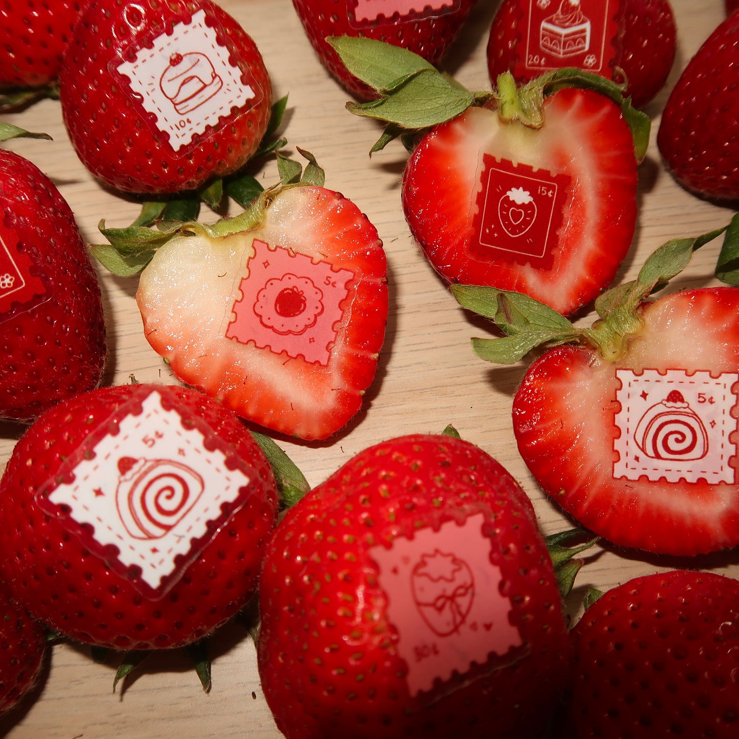 strawberry & desserts sticker sheet