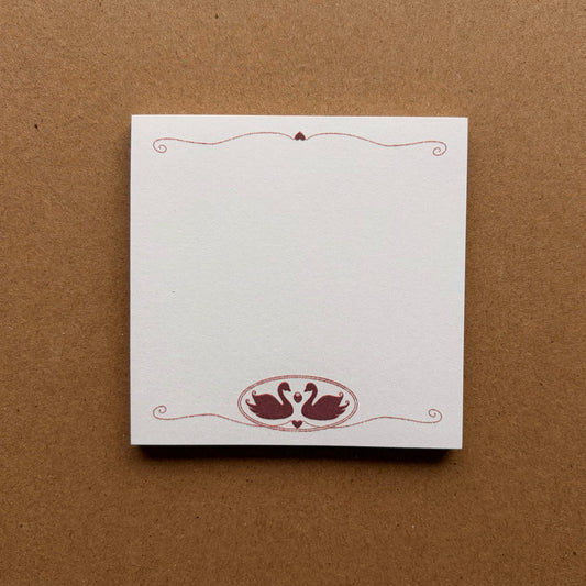 Strawberry Swan Memo Pad