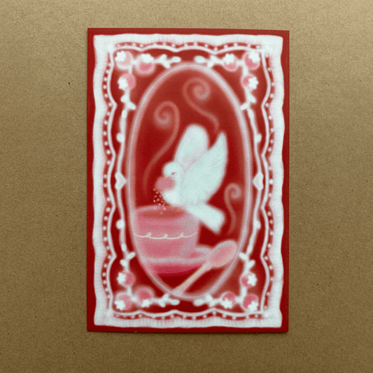 an afternoon coffee postcard