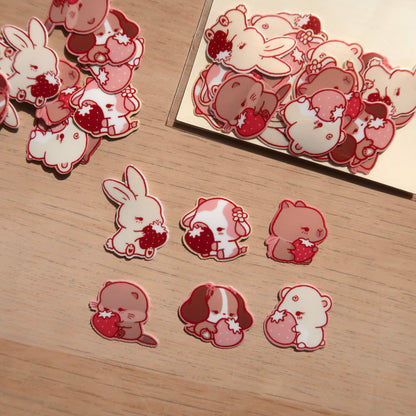 strawberry baby sticker flakes