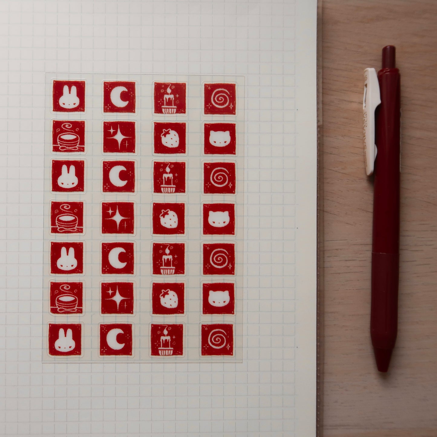 cozy doodles sticker sheet