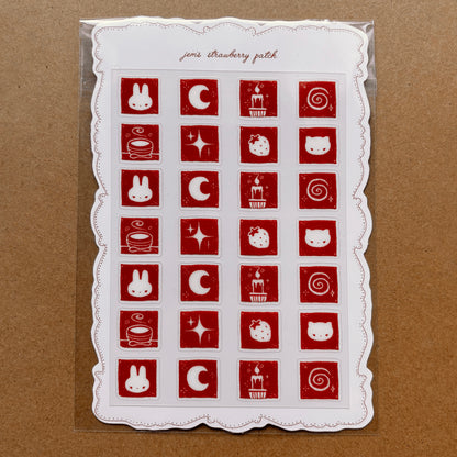 cozy doodles sticker sheet