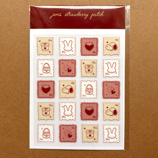 strawberry & friends sticker sheet