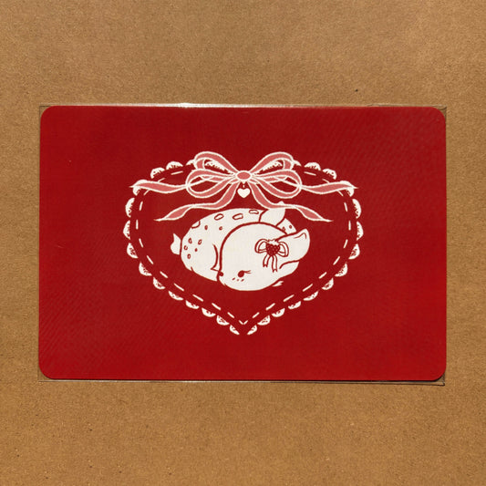 baby deer postcard